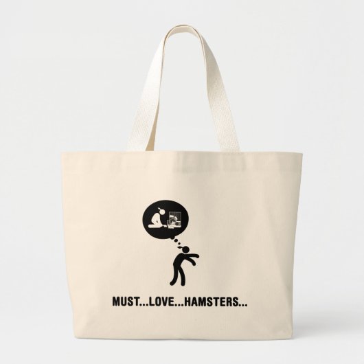 Hamster Lover Grote Tote Bag (Voorkant)