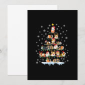 Hamster Lover met kerstbomen Aankondiging (Voorkant / Achterkant)