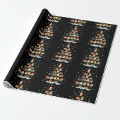 Hamster Lover met kerstbomen Cadeaupapier (Uitgerold)