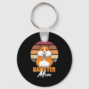Hamster Ma Retro Rodent Eigenaar Pet Lover Animal Sleutelhanger