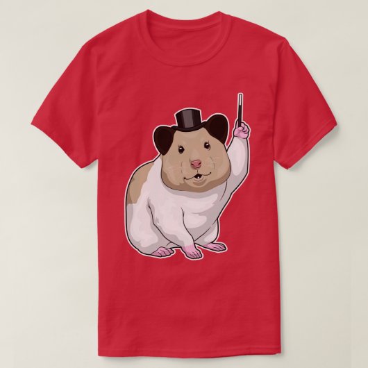 Hamster Magician Toverstaf T-shirt (Design voorkant)