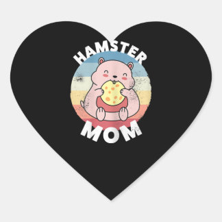 Hamster Mam Cute Kawaii Gift for Women Hart Sticker