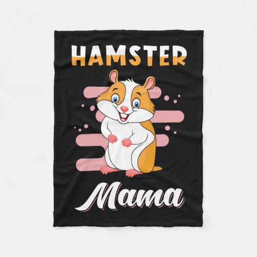 Hamster Mama Fleece Deken (Voorkant)