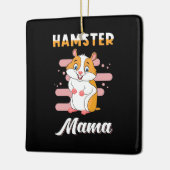 Hamster Mama Keramisch Ornament (Links)