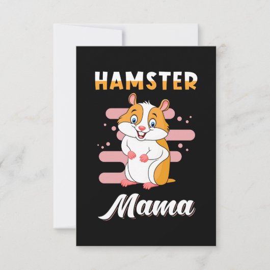 Hamster Mama RSVP Kaartje (Voorkant)