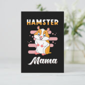 Hamster Mama RSVP Kaartje (Staand voorkant)