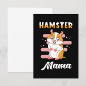 Hamster Mama RSVP Kaartje (Voorkant / Achterkant)