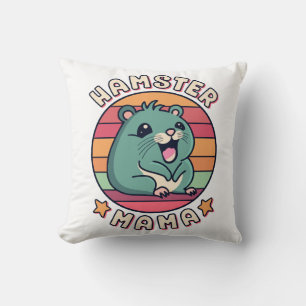 Hamster Mama Schattig Kawaii Knaagdier Moeder Kussen
