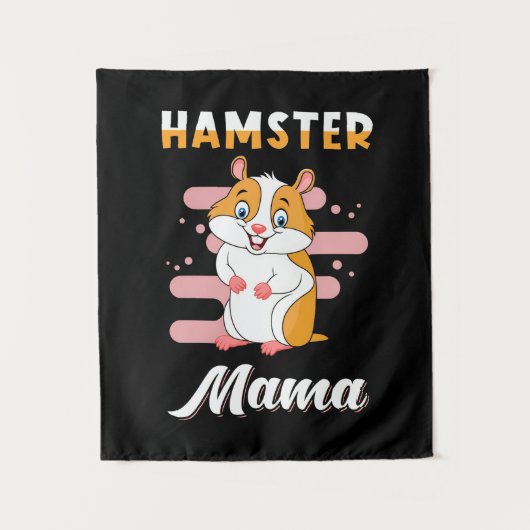 Hamster Mama Wandkleed (Voorkant)