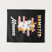 Hamster Mama Wandkleed (Voorkant (horizontaal))
