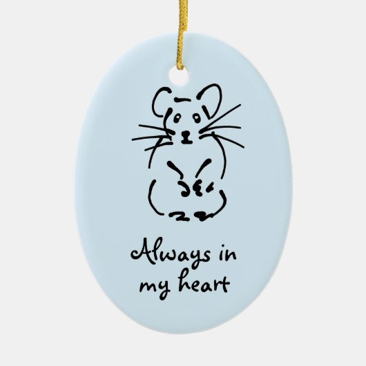  Hamster Memorial Ornament (Voorkant)
