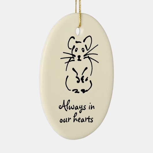  Hamster Memorial Ornament (Rechts)