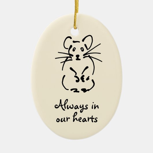  Hamster Memorial Ornament (Voorkant)
