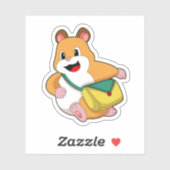 Hamster met Bag.PNG Sticker (Vel)
