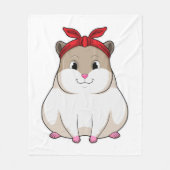 Hamster met Bandana Fleece Deken (Voorkant)