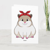Hamster met Bandana Kaart (Achterkant)
