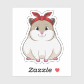 Hamster met Bandana Sticker (Vel)