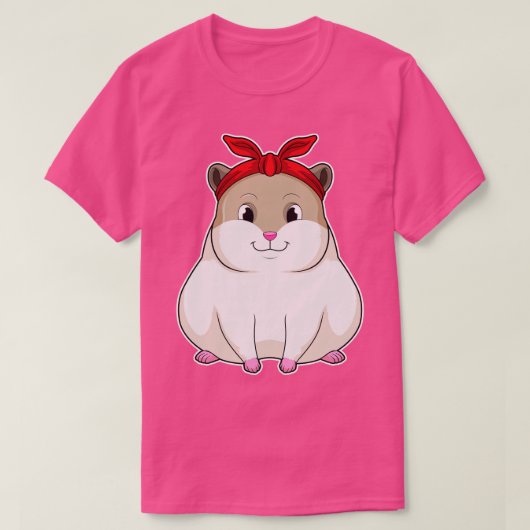 Hamster met Bandana T-shirt (Design voorkant)
