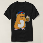 Hamster met Beer T-shirt (Design voorkant)