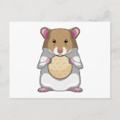 Hamster met Biscuit Briefkaart (Voorkant)