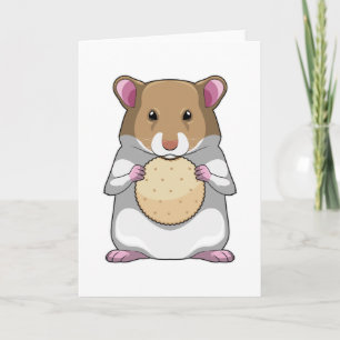 Hamster met Biscuit Kaart