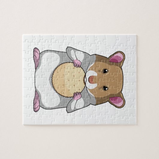 Hamster met Biscuit Legpuzzel (Horizontaal)