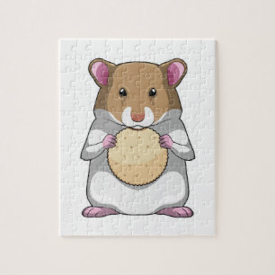 Hamster met Biscuit Legpuzzel