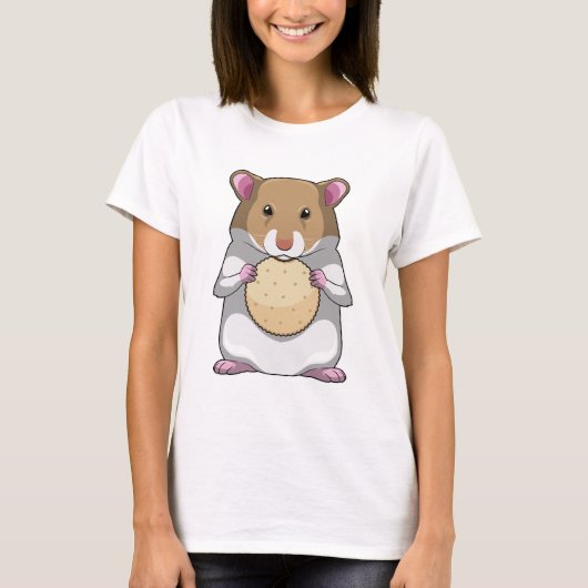 Hamster met Biscuit T-shirt (Voorkant)