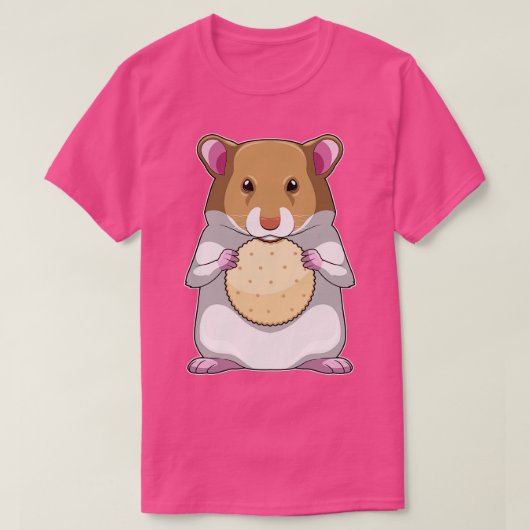 Hamster met Biscuit T-shirt (Design voorkant)
