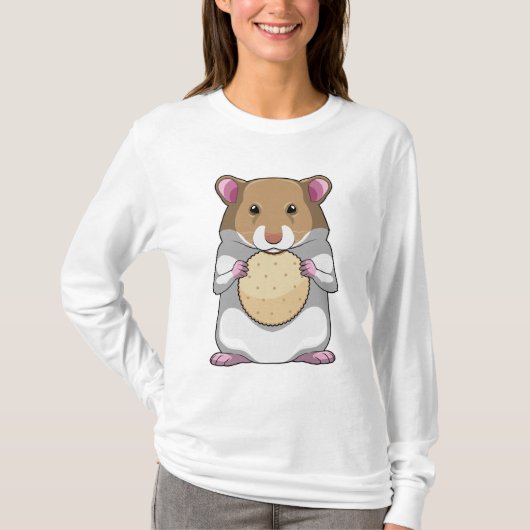 Hamster met Biscuit T-shirt (Voorkant)