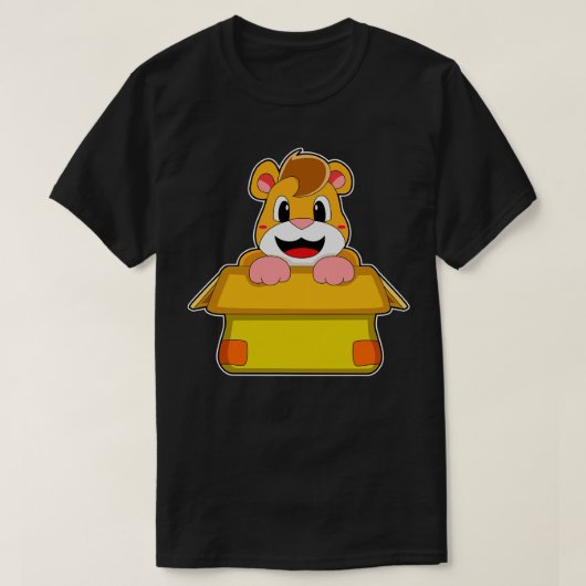 Hamster met box t-shirt (Design voorkant)