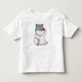 Hamster met bril kinder shirts (Voorkant)