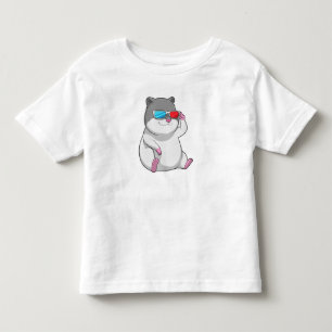 Hamster met bril kinder shirts