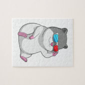 Hamster met bril legpuzzel (Horizontaal)