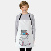 Hamster met bril schort (Gedragen)