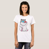 Hamster met bril t-shirt (Voorkant volledig)