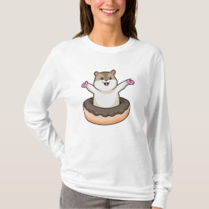 Hamster met Chocolate Donut T-shirt