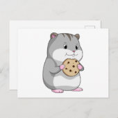 Hamster met Cookie Briefkaart (Voorkant / Achterkant)