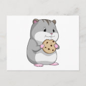 Hamster met Cookie Briefkaart (Voorkant)