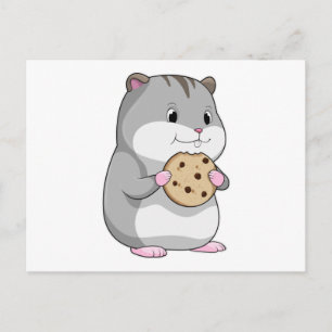 Hamster met Cookie Briefkaart