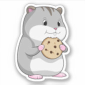 Hamster met Cookie Sticker (Voorkant)