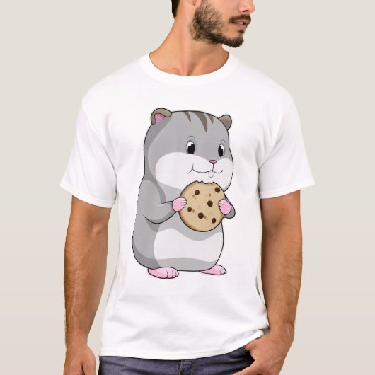 Hamster met Cookie T-shirt (Voorkant)