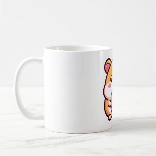 Hamster met donut koffiemok (Links)