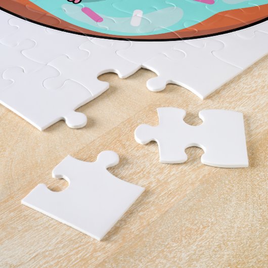 Hamster met Donut Legpuzzel (Zijkant)