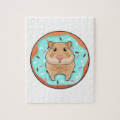 Hamster met Donut Legpuzzel (Verticaal)