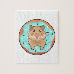 Hamster met Donut Legpuzzel