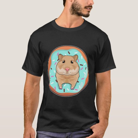 Hamster met Donut T-shirt (Voorkant)