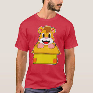 Hamster met doos t-shirt