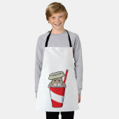 Hamster met Drink Schort (Gedragen)