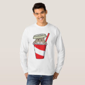 Hamster met Drink T-shirt (Voorkant volledig)